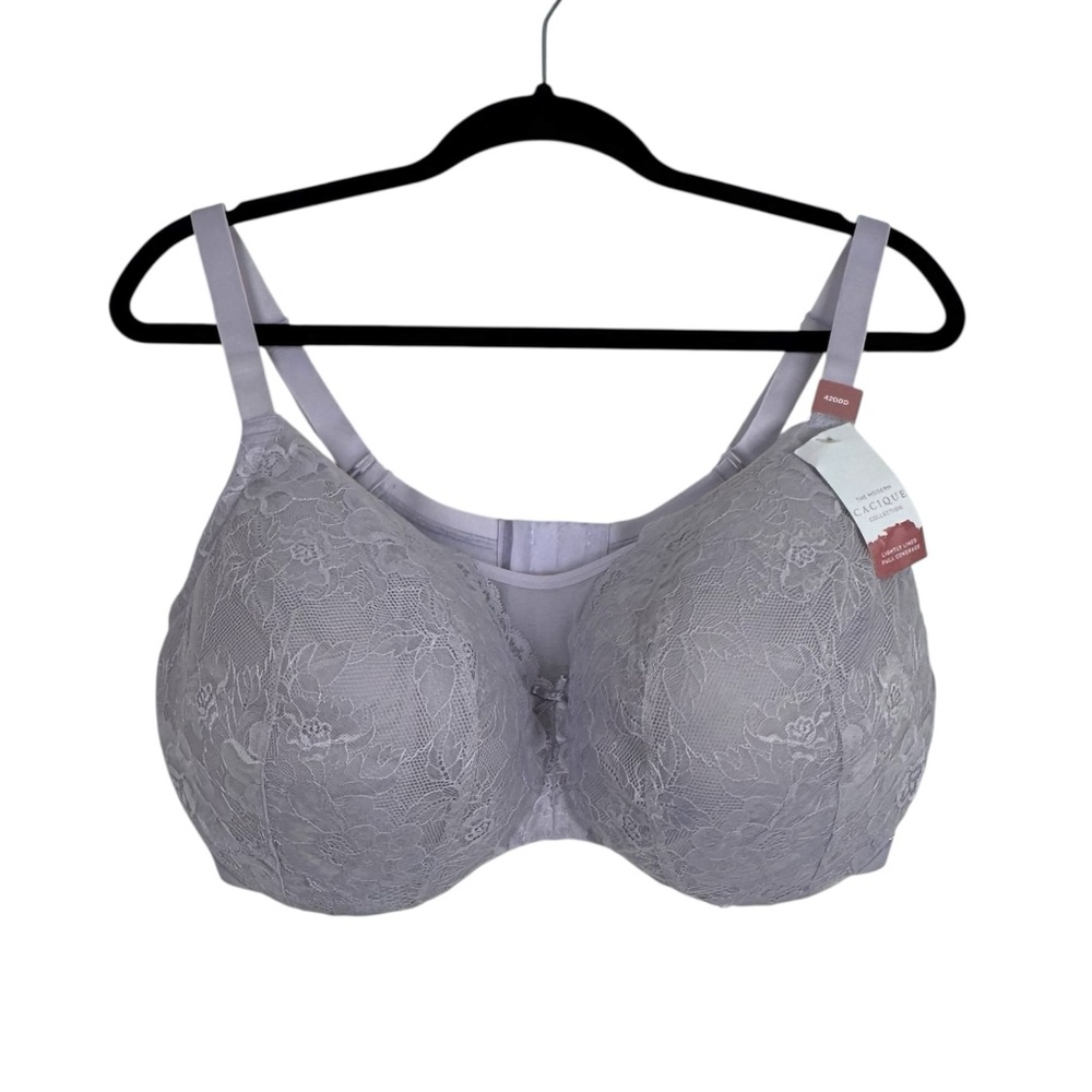 Cacique Bra 42DDD Lace Underwire Lightly Lined Full Coverage NEW